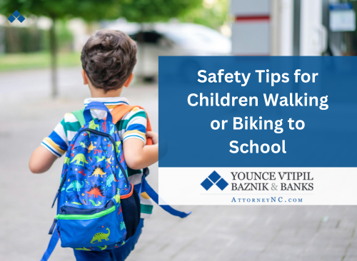 safety tips for children walking or biking to school