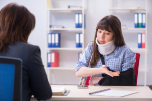 injured healthcare worker after an accident in a healthcare facility
