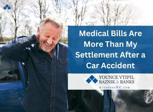 medical bills are more than my car accident settlement